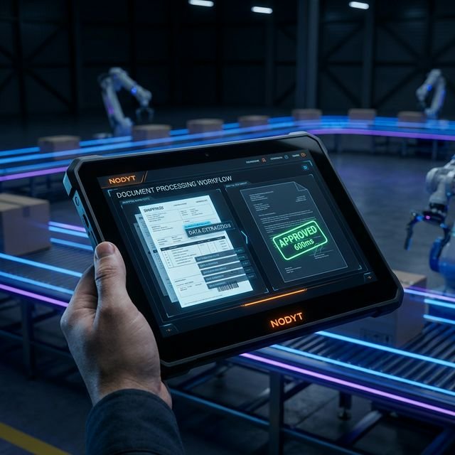 AI operations dashboard processing documents automatically