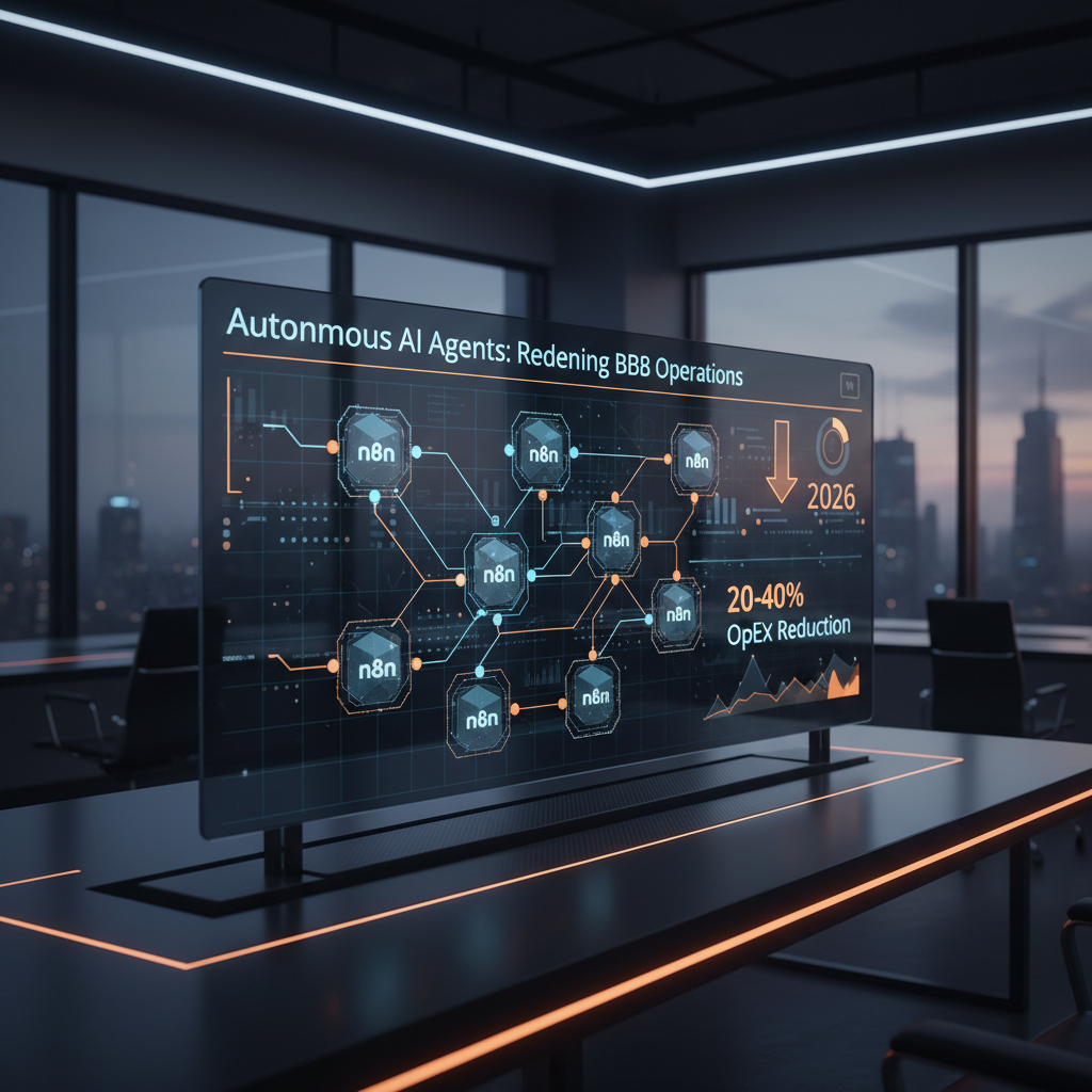 Autonomous AI Agents: Redefining B2B Operations for 20-40% OpEx Reduction by 2026